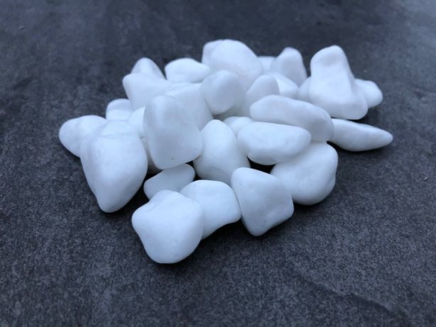 Otoczak śnieżno biały THASSOS, Grecki kamień dekoracyjny White