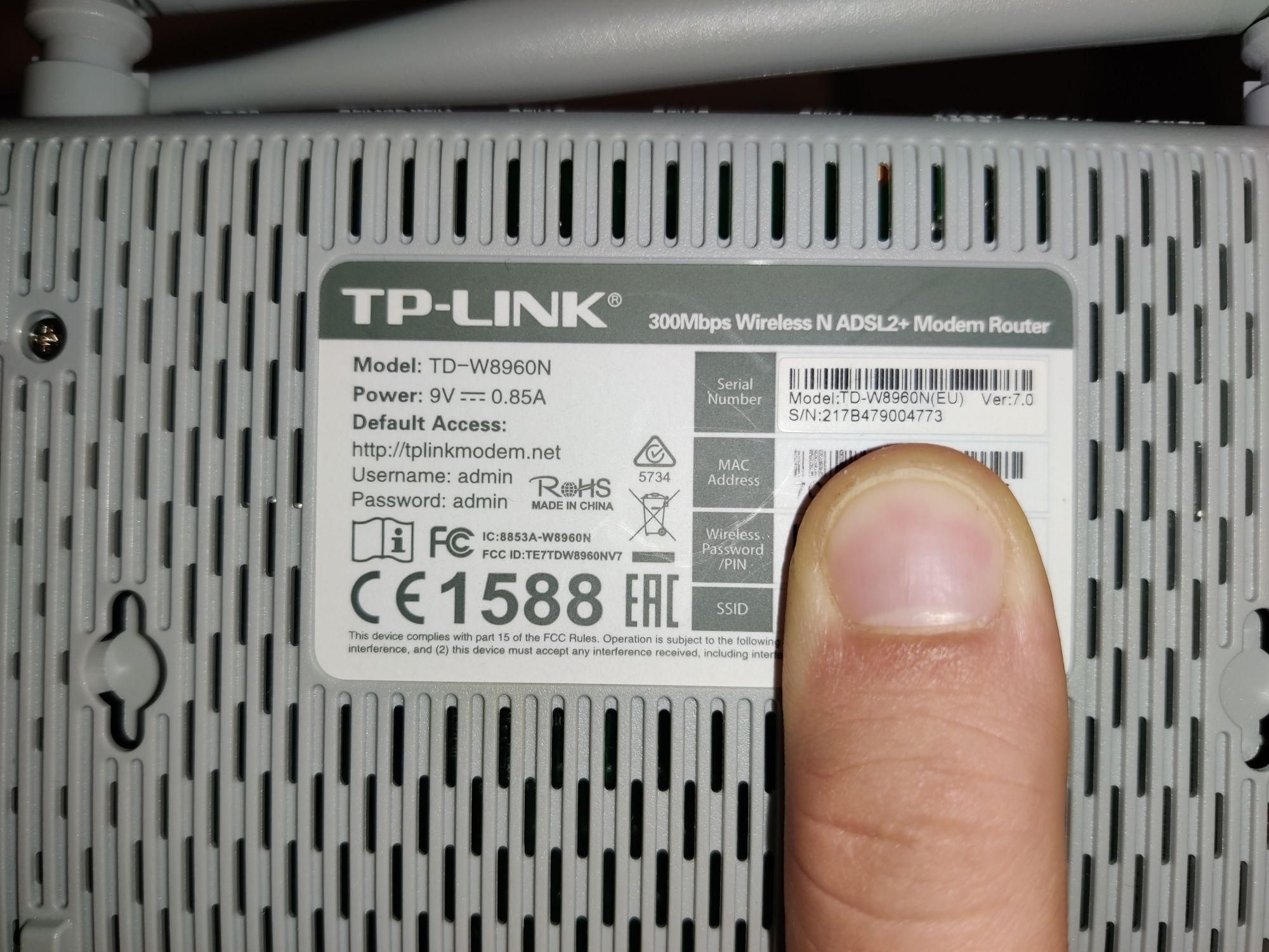 Router TP-LINK TD-W8960N