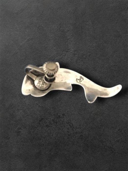 Вінтажна срібна моно сережка кліпса риба 925 проба мексика