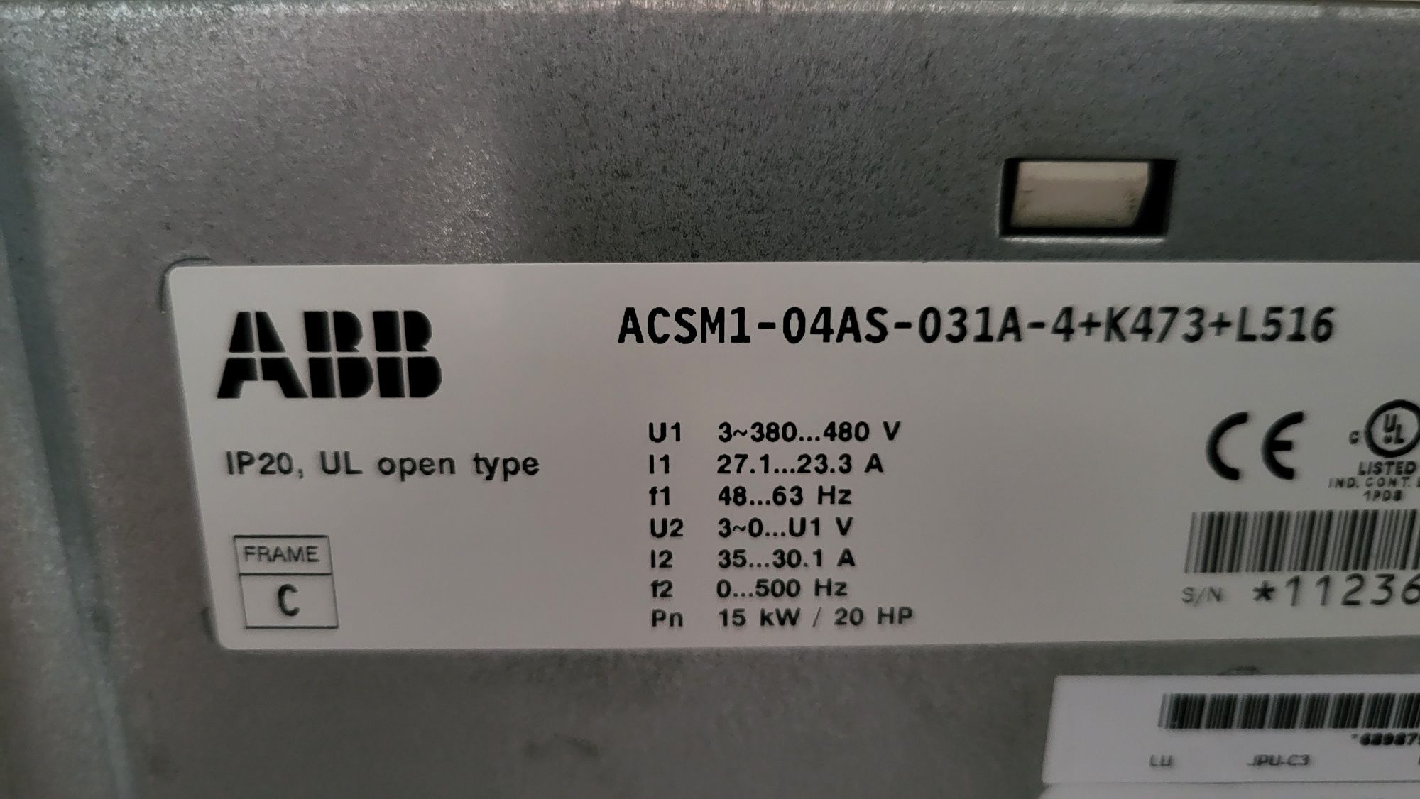 Falownik ABB ACSM1-04AS-031A-4-+K473+L516