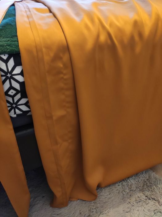 Piękna musztardowa pomarańczowa sukienka suknia na wesele studniówkę