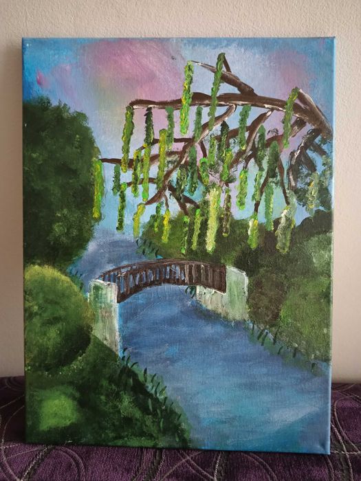 Obraz na płótnie miejska zieleń 30 cm x 40 cm