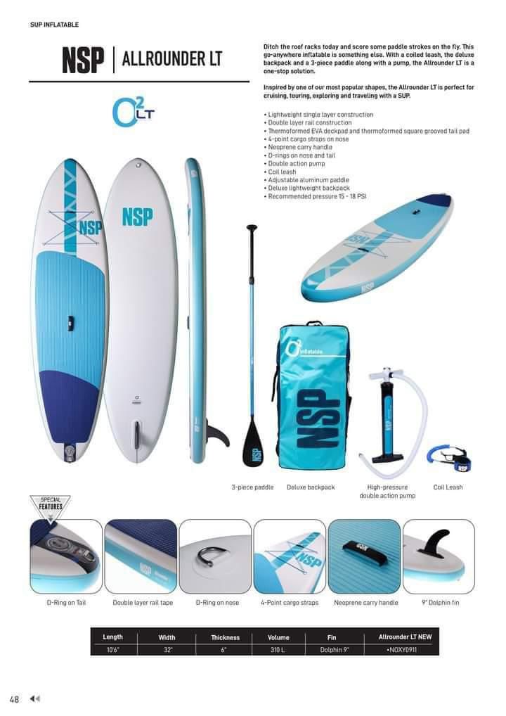 Prancha sup  paddle NSP 10,6 insuflável