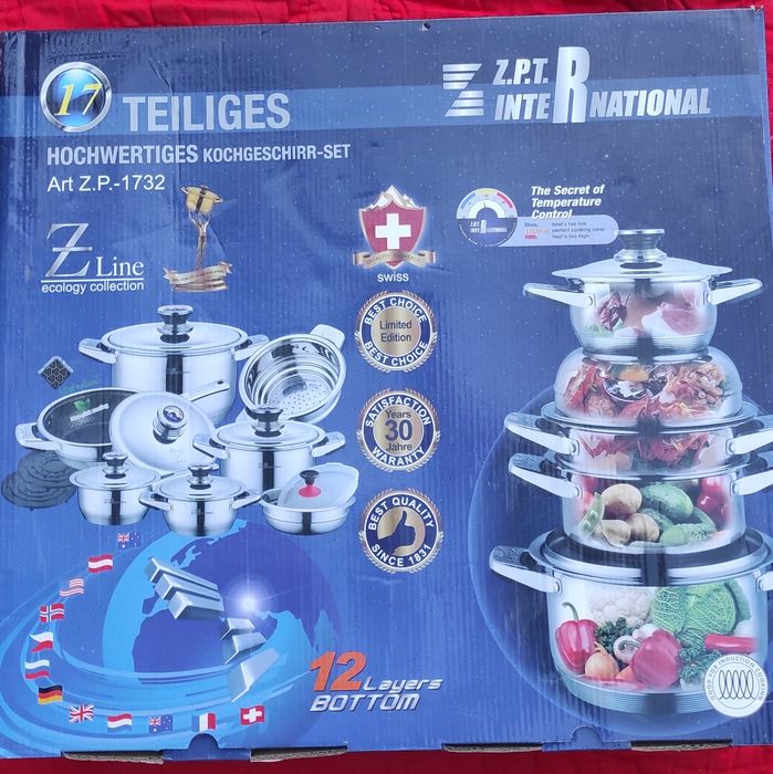 Новий набір кухонного посуду, виготовлений за технологією Zepter