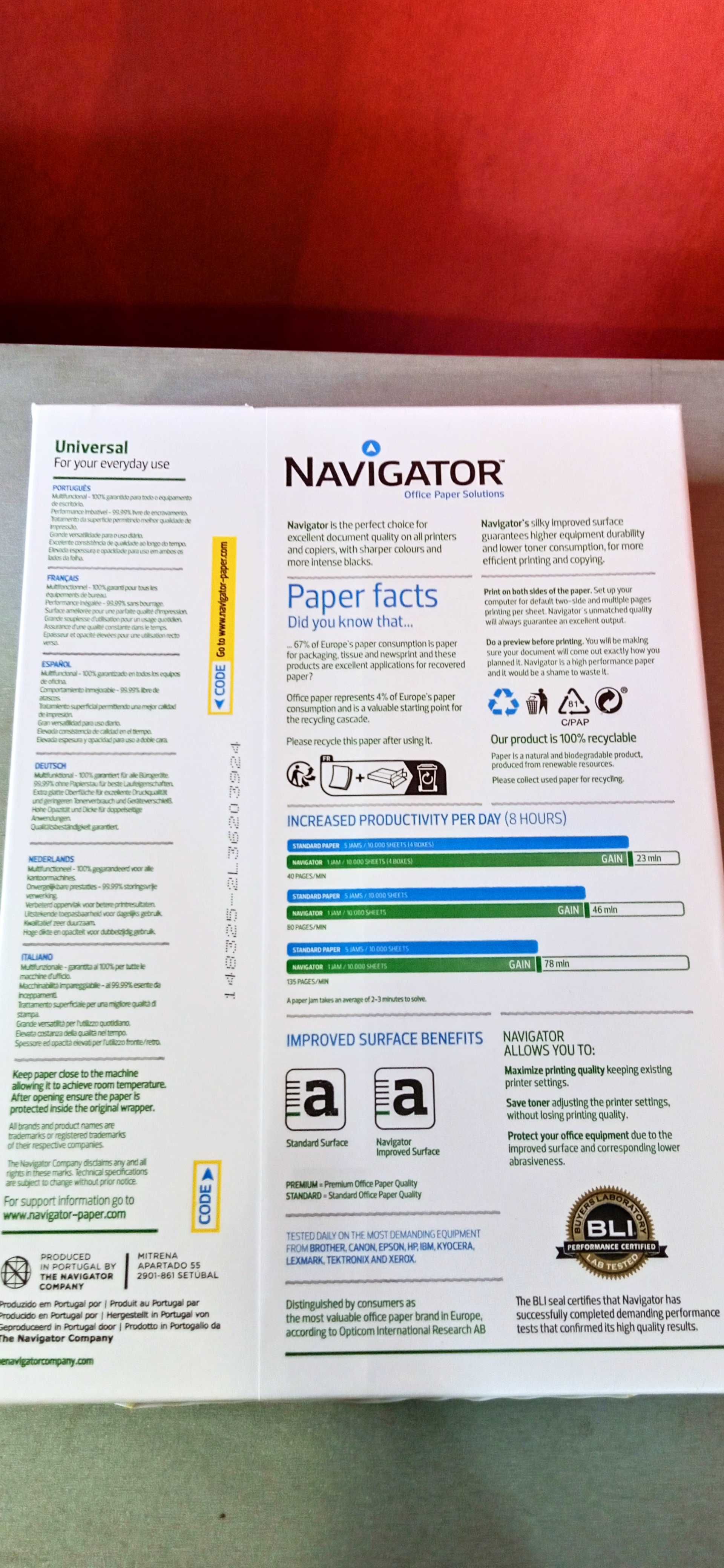 Бумага А4 Navigator 1 ящик 5 пачок