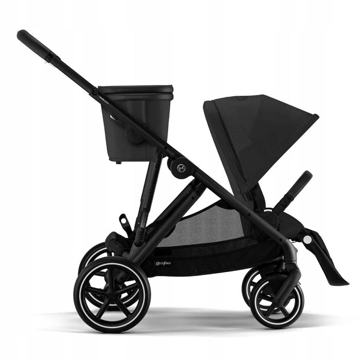 cybex gazelle s 2.0 wózek spacerowy z opcją bliźniaczego  moon black