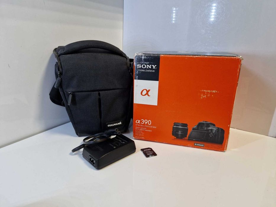 Aparat Lustrzanka Sony DSLR-A390l Alpha A390 + 16gb Tylko 8360 Zdjęć