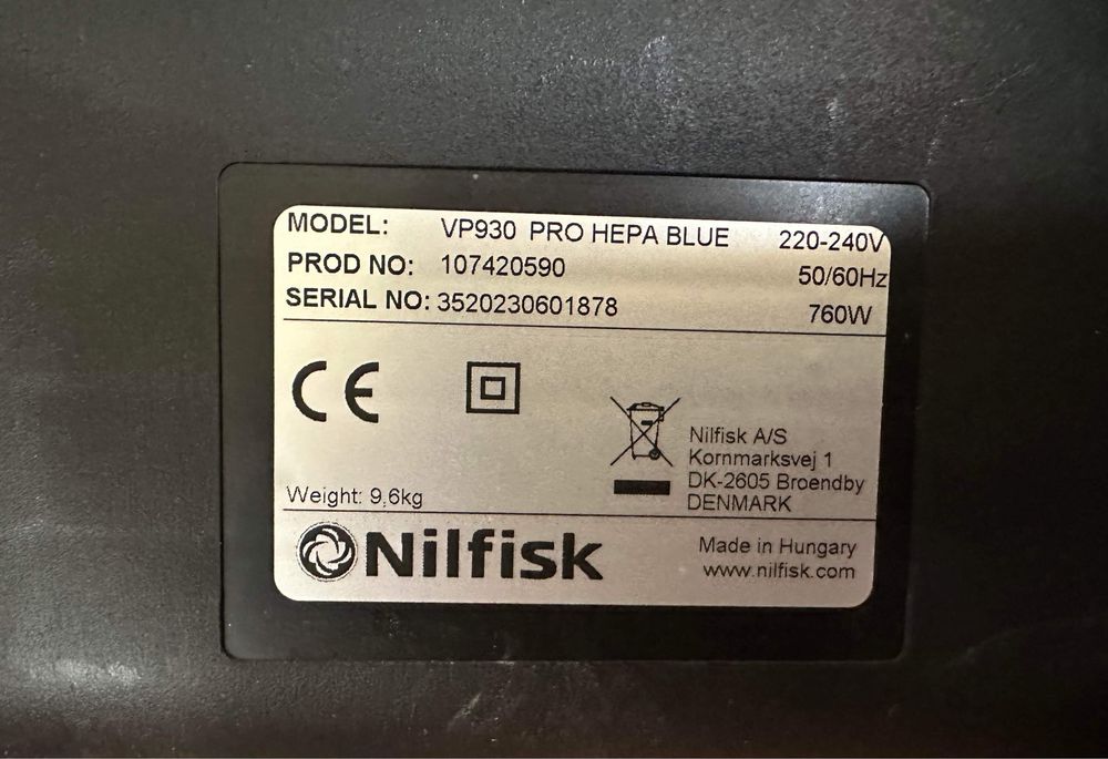 Odkurzacz Nilfisk VP930 PRO HEPA BLUE