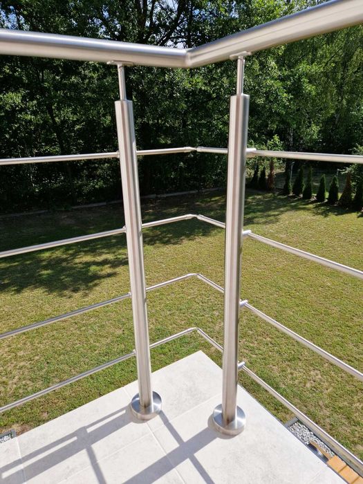 Balustrada balkonowa nierdzewna - 5m Samodzielny montaż. Bez spawania!