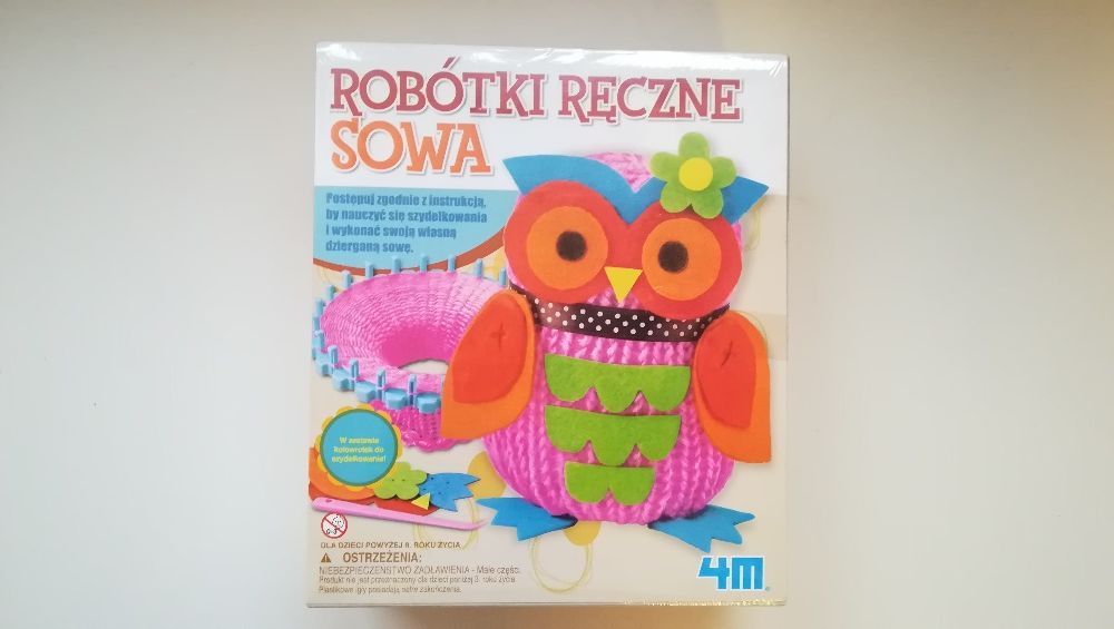 Szycie dla dzieci, Robótki ręczne - sowa