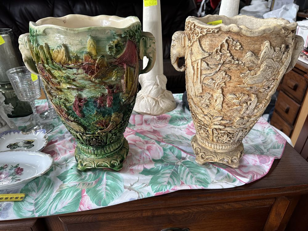 Piękny chiński wazon 61cm ręcznie malowany
