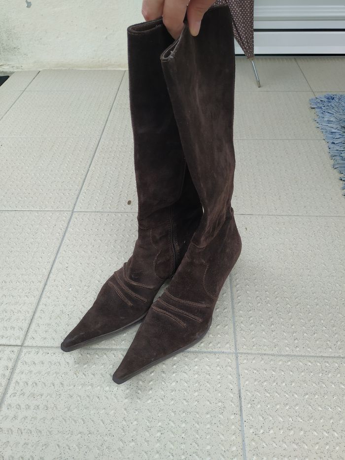 Botas em pele genuína da PROF