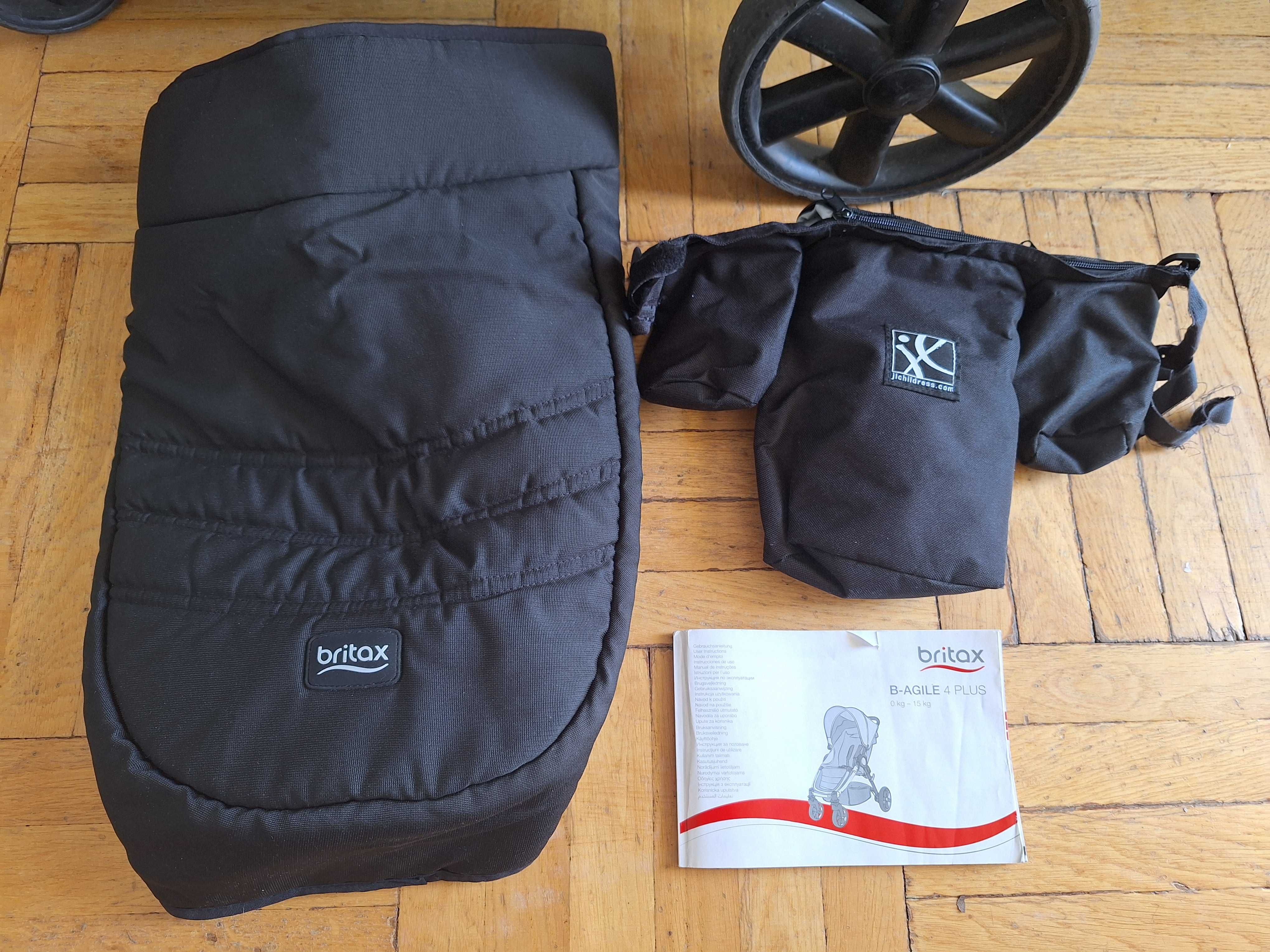 Wózek spacerowy Romer Britax b agile plus, czarny, wyposażenie