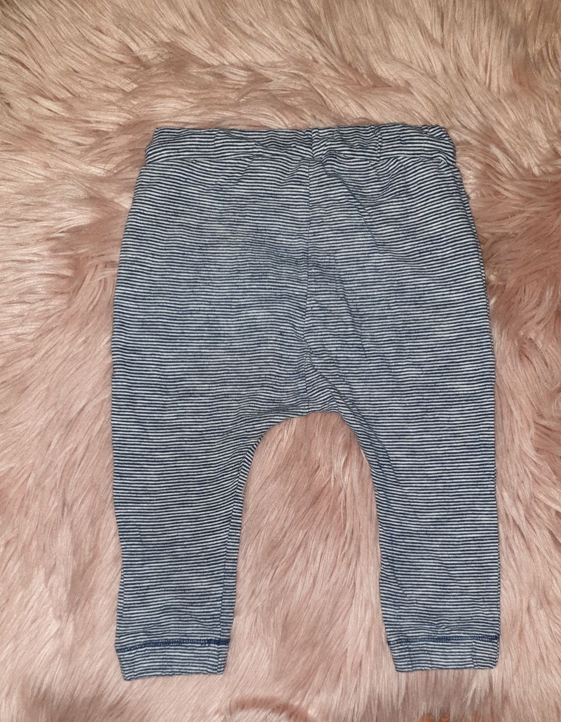 Spodnie baggy marynarskie H&M r. 80 9-12 m-cy