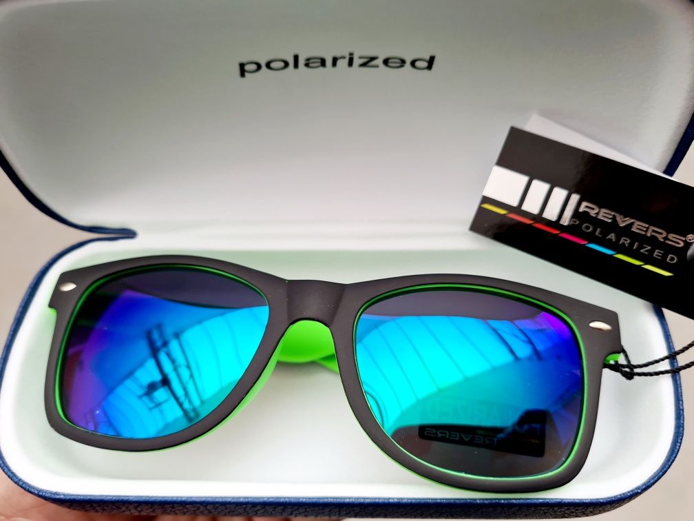 Okulary przeciwsłoneczne polaryzacyjne Revers z efektem lustra Nowe