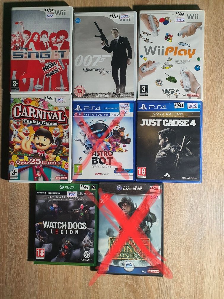 Диски , ігри ps1,ps One,ps2,ps3,ps4,Xbox 360,Xbo One,Nintendo,Sega.