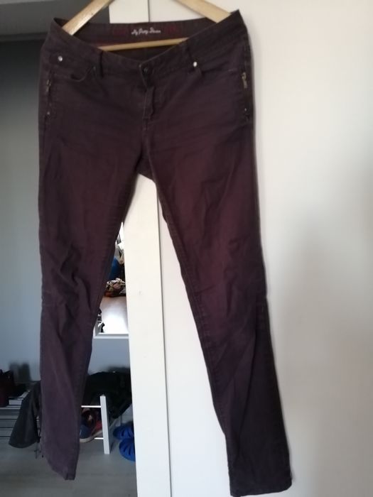 Spodnie rurki fioletowe cache cache