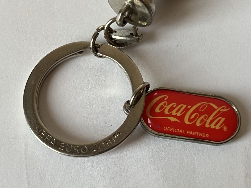 Euro 2016 Puchar UEFA Coca Cola breloczek do kluczy piłka nożna