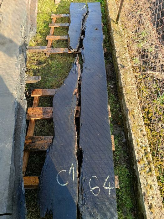 Deski monolity czarny dąb