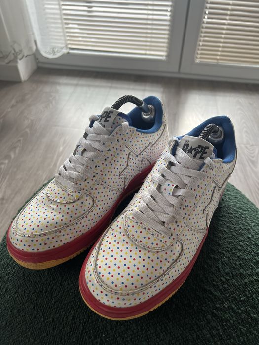 Rzadkie Luxury Rare Buty Bape Sta Star Polka Dot Limited Japan