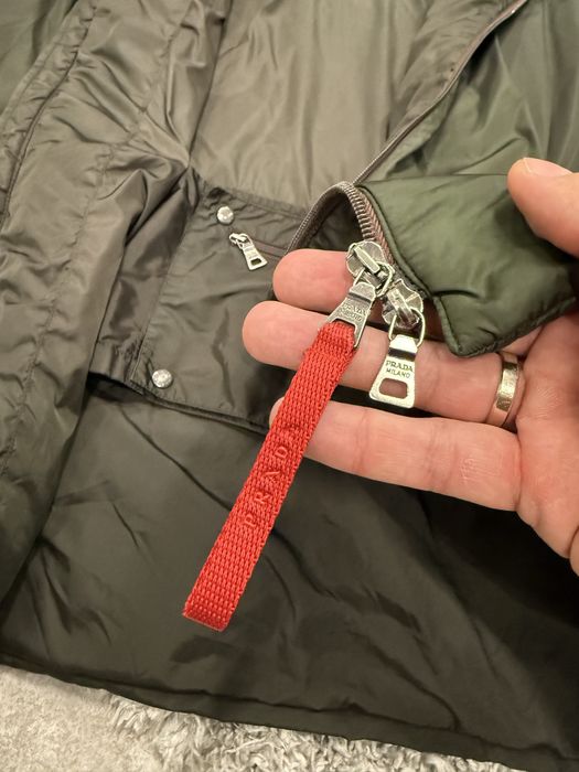 Куртка Prada Sport green nylon padding jacket