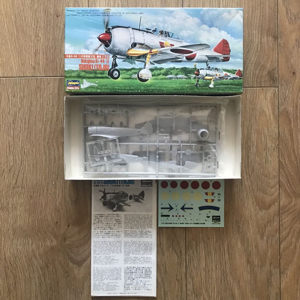 Hasegawa Nakajima Ki-44-II SHOKI (Toji) - model do sklejania 1:72