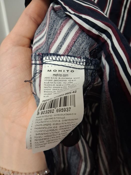 Mohito granatowa koszula damska w paski XL