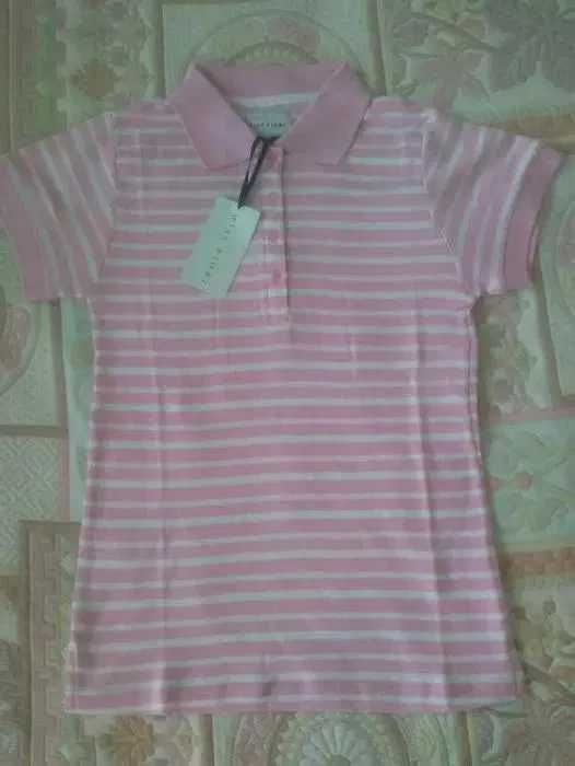 MISS FIORI T-shirt Polo w paski NOWY rozm.M