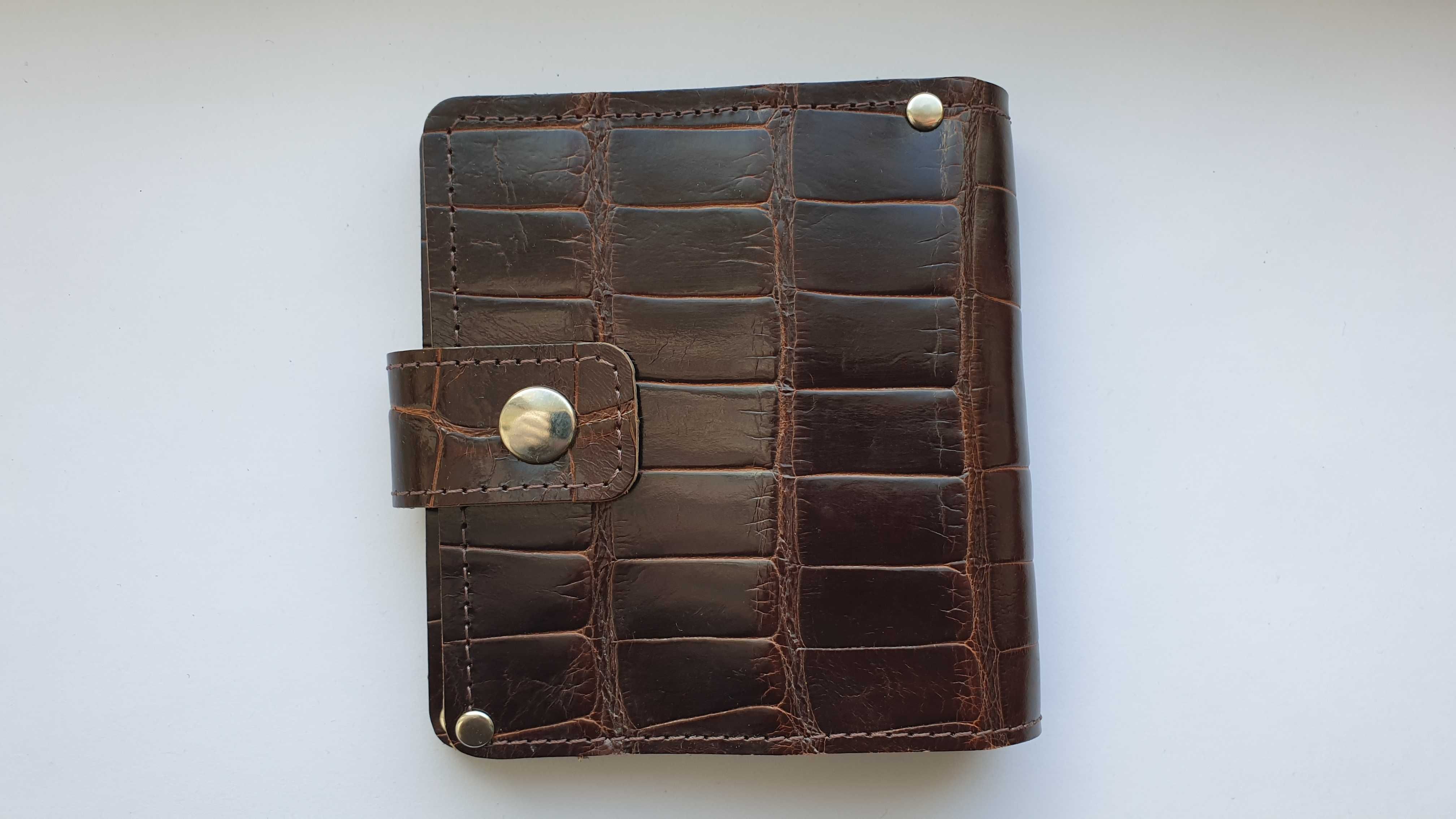 Мужской кошелек ( портмоне ) из кожи крокодила