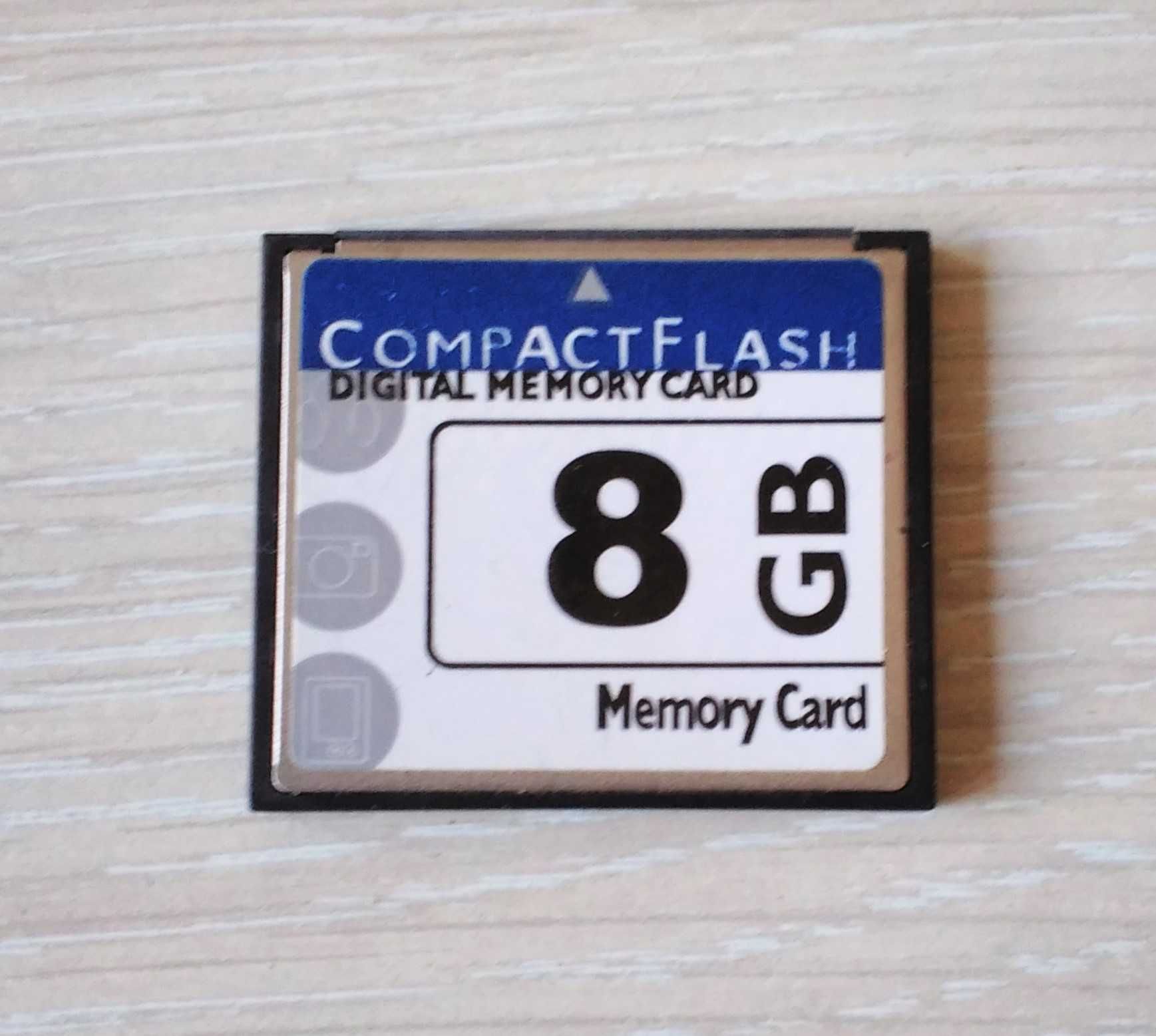 Карта памяти Compact Flash 8 ГБ для фотоаппарата и других устройств