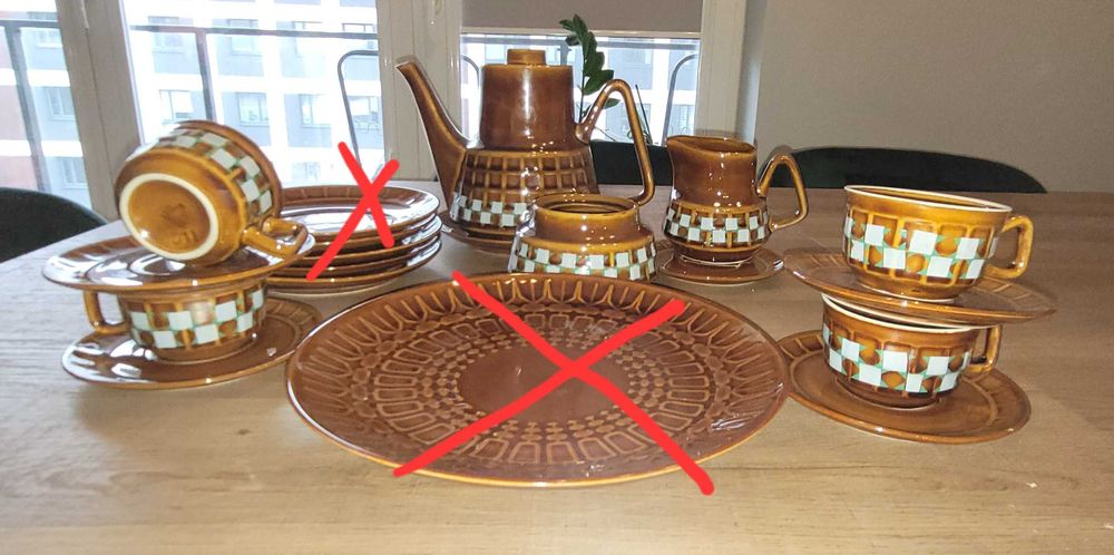 Zestaw Sylwia kawowy Porcelit Pruszków vintage