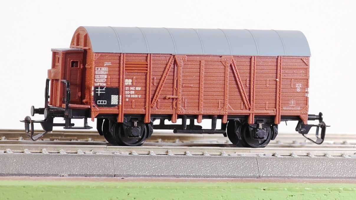 kolejka TT - skład (nr 1) pociągu towarowego - 7 wagonów