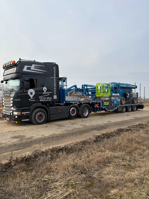 Transport niskopodwoziowy laweta platforma