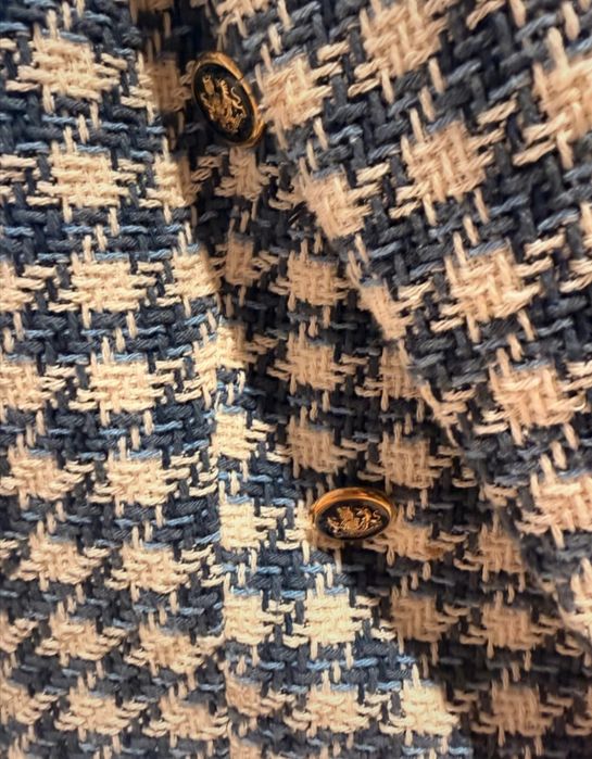 Marnarka damska ZARA złote guziki pepitka XS