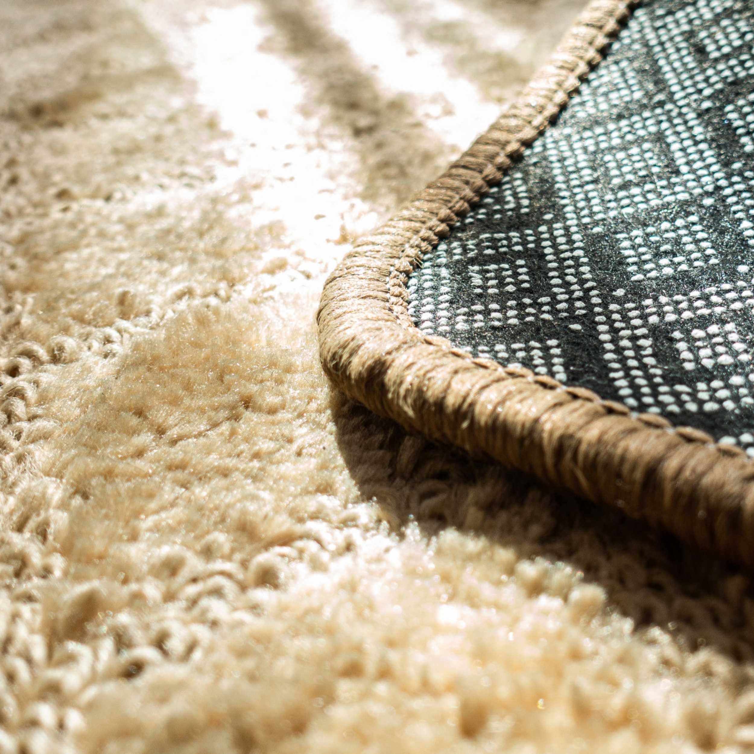 Dywan dywanik miękki puszysty do pokoju salonu biura 60x120cm karmel