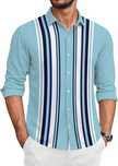 Camisa homem vintage Bowling novas a estrear