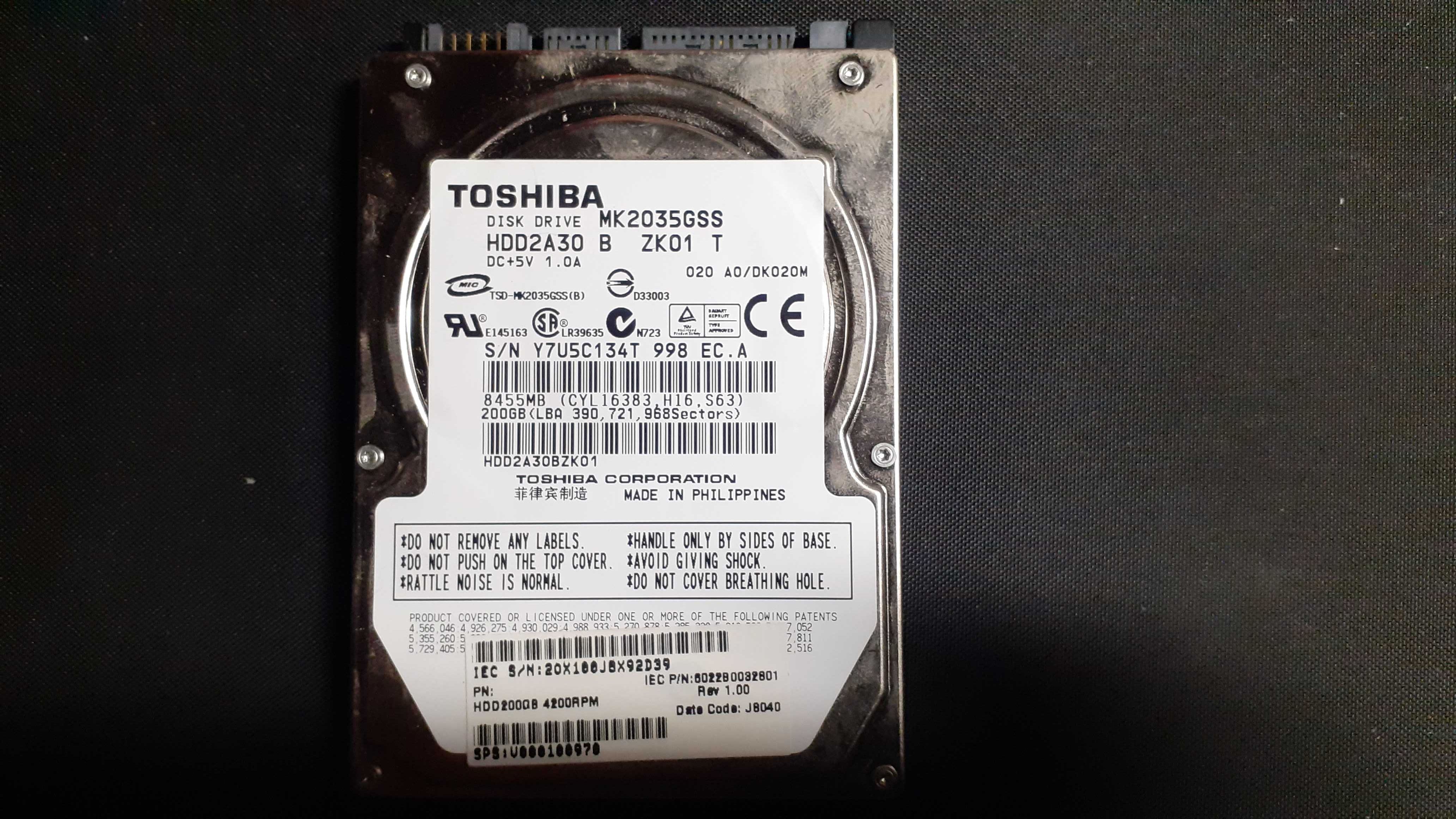 Disco HDD de 200GB SATA