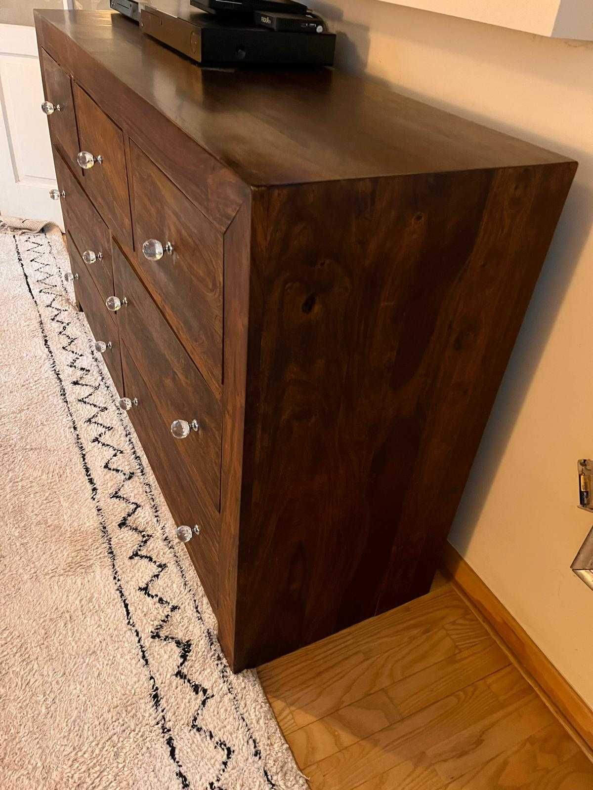 Komoda z drewna kolonialnego palisander 150cmx45cm x 90cm