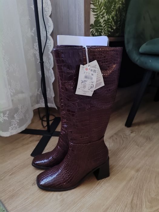 Reserved kozaki z imitacji skóry r.36