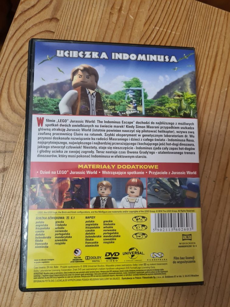 Lego Ucieczka Indominusa bajka płyta dvd ~
