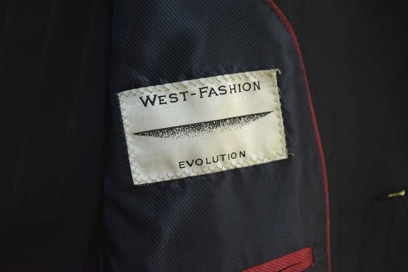 Брюки костюмные классика чёрные в полоску West-Fashion