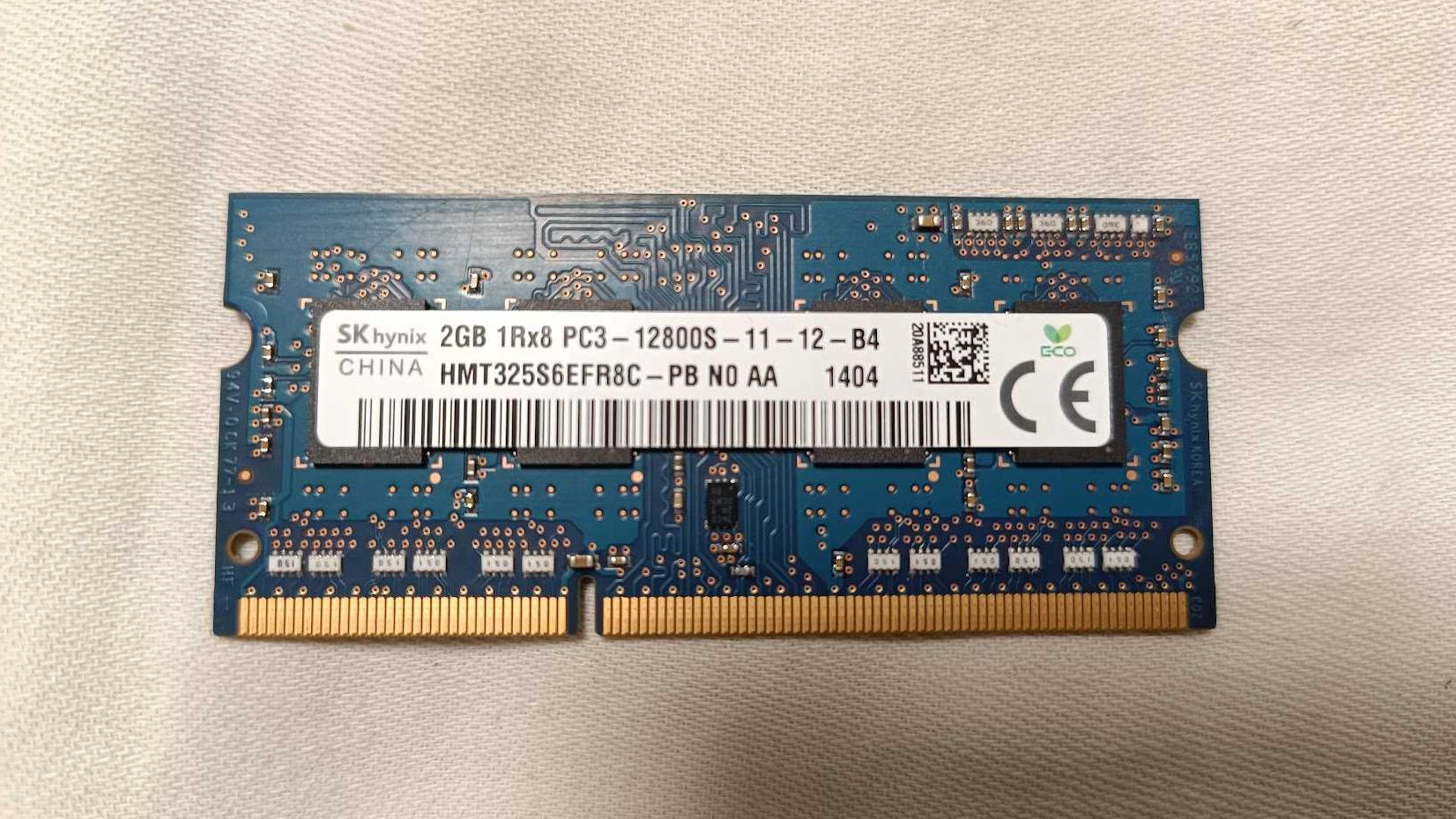 Оперативная память для ноутбука SODIMM SK hynix DDR3 2Gb PC3-12800S