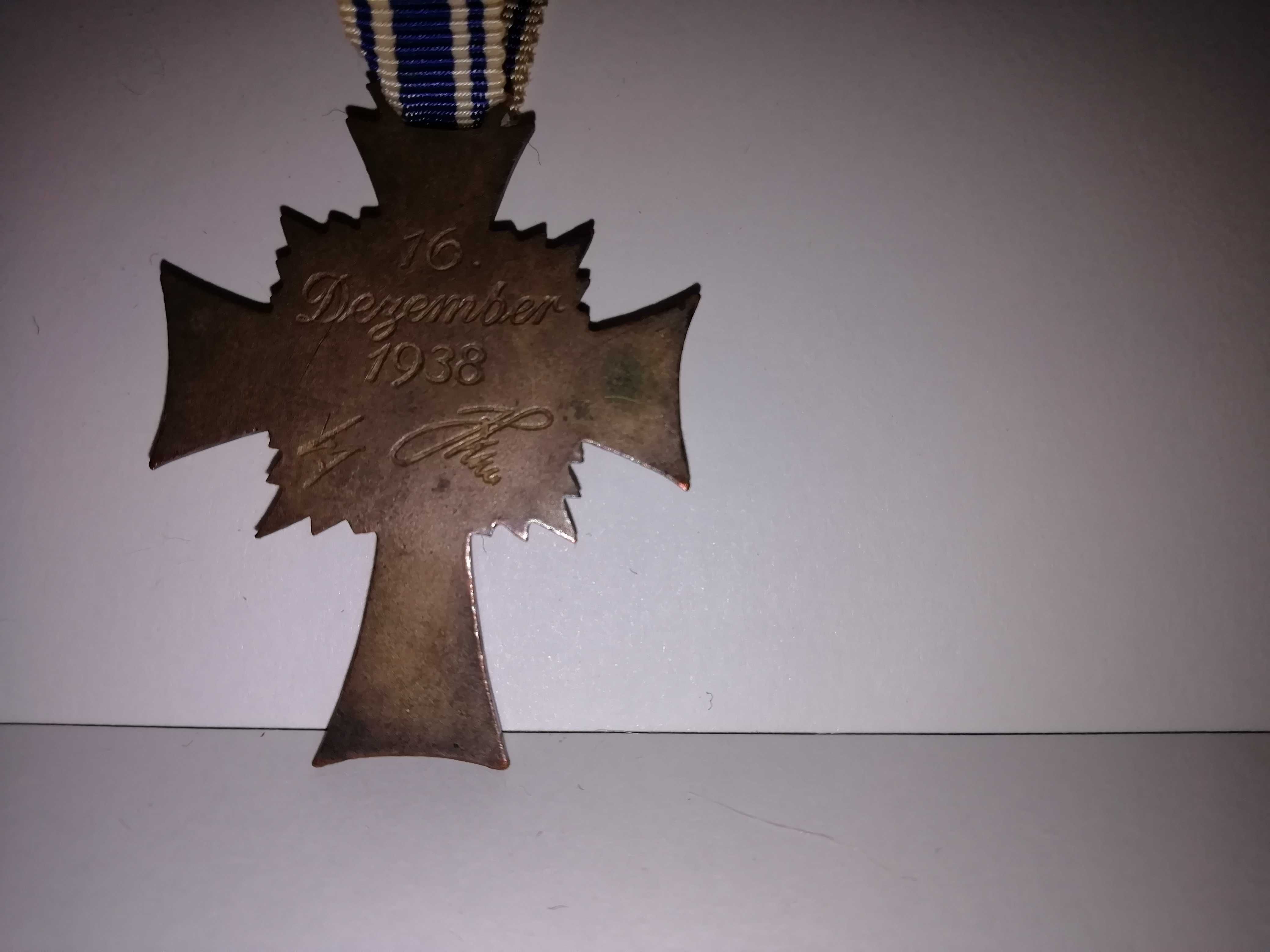 Medalha Mothercross Bronze 1938 Alemanha 3º Reich WW2