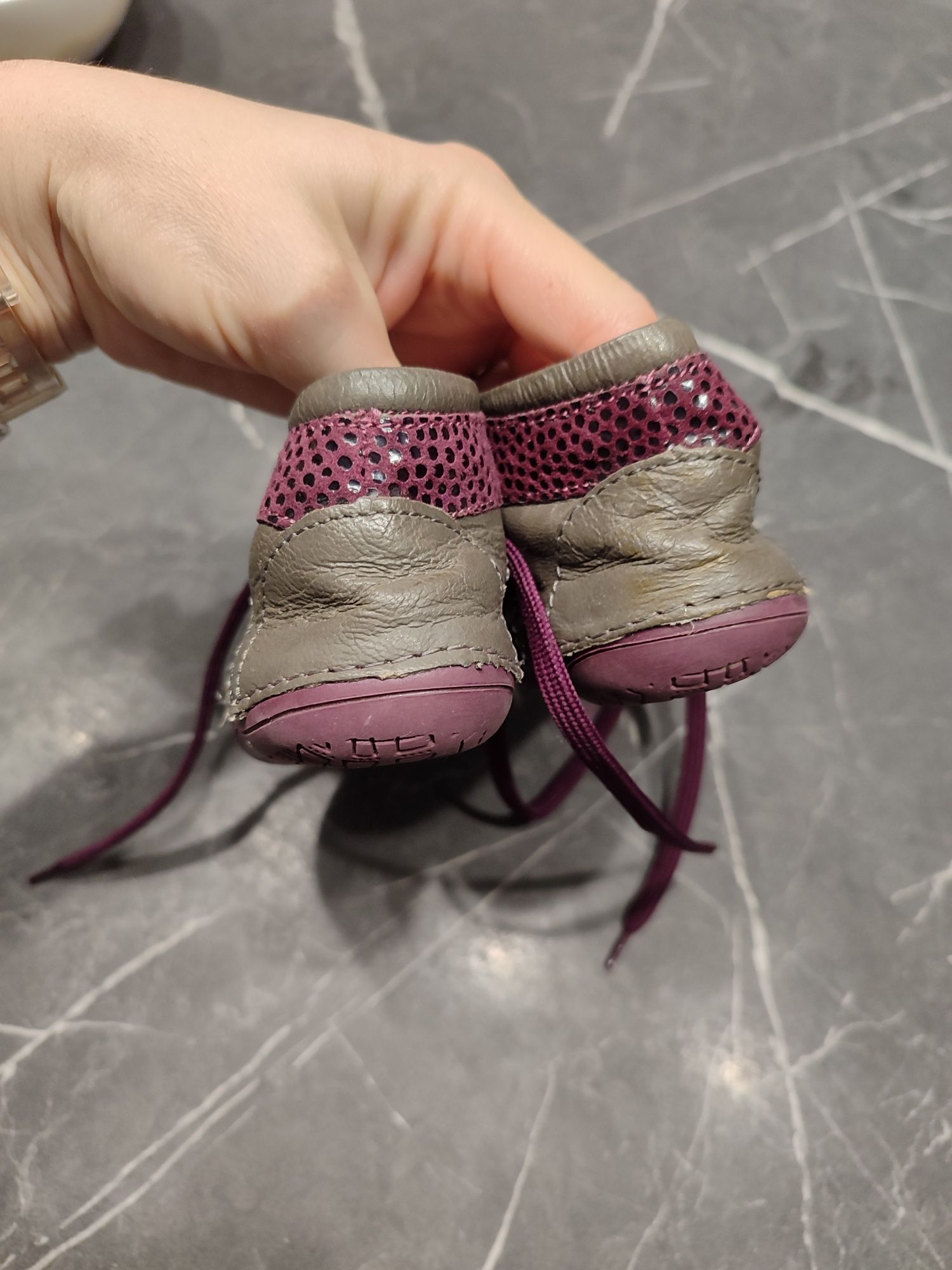 Шкіряні черевички топіки на дівчинку 18 розмір