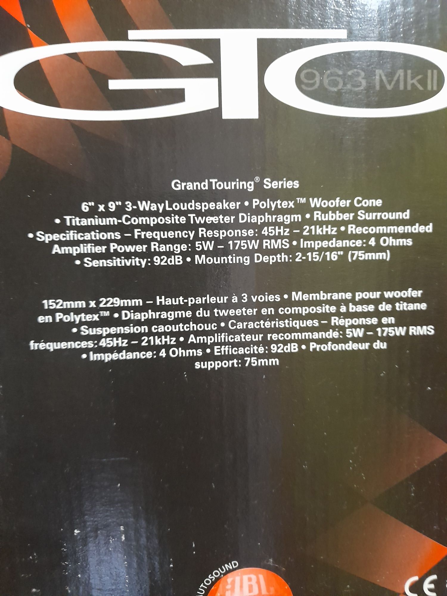 Colunas auto JBL