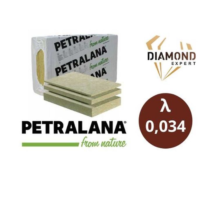 Wełna Mineralna Skalna Fasadowa-Na Elewację-0,034 -12 cm Kamienna