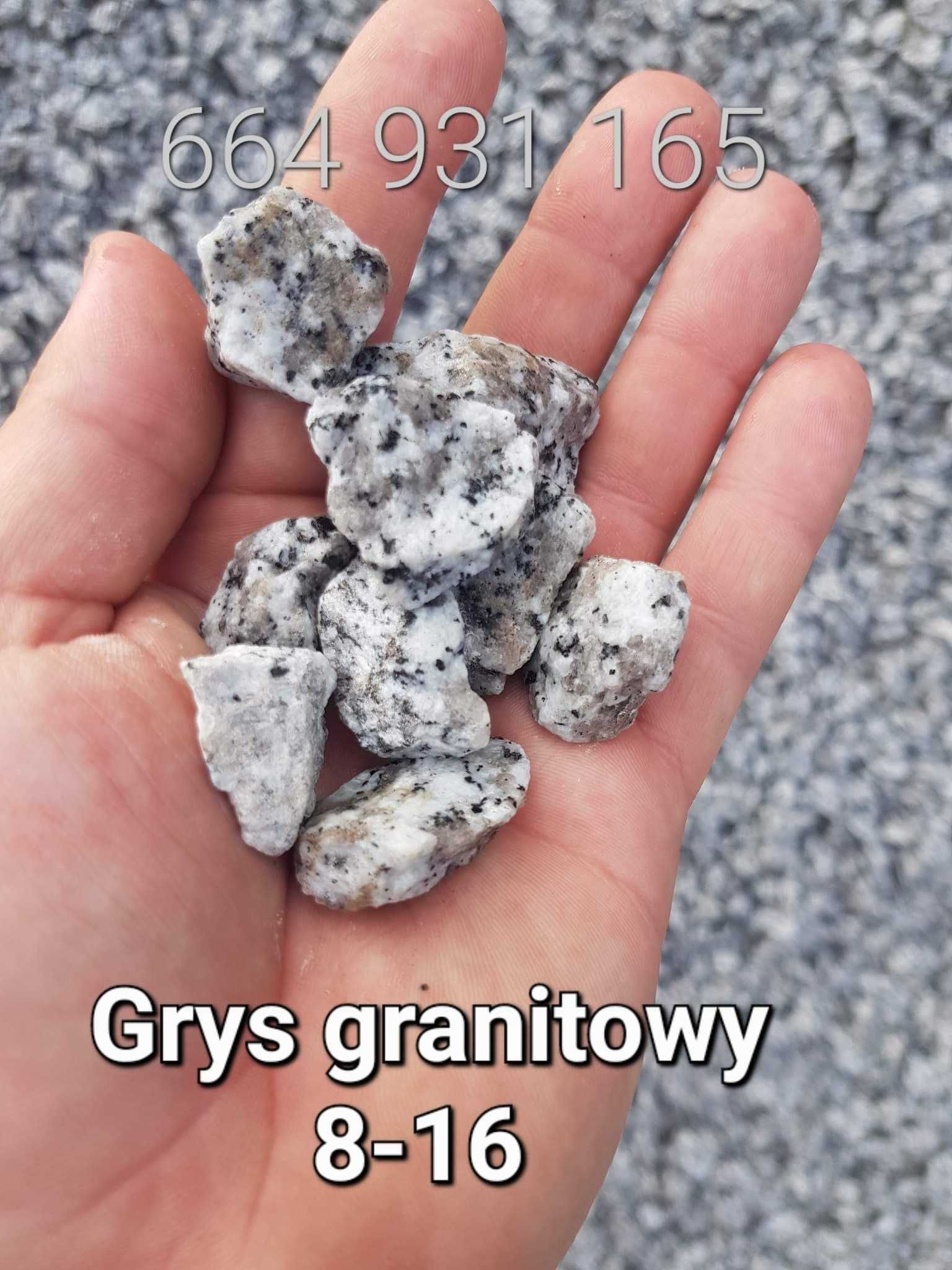 piasek granitowy zasypka mączka granitowa tłuczeń granit bazalt żwir