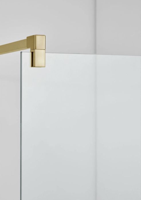 Painel dourado de duche Sklum 80x195