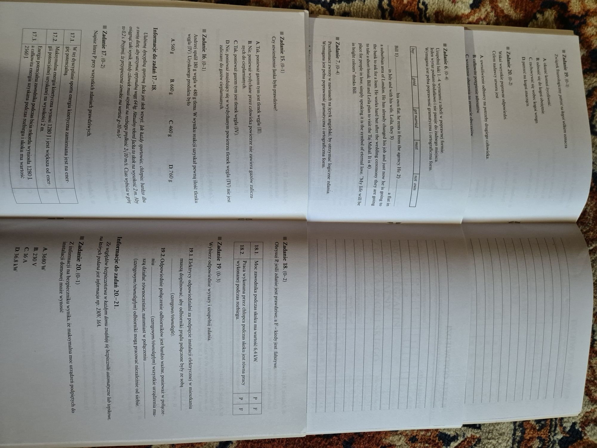 Testy Egzamin ósmoklasisty język polski, angielski, matematyka
