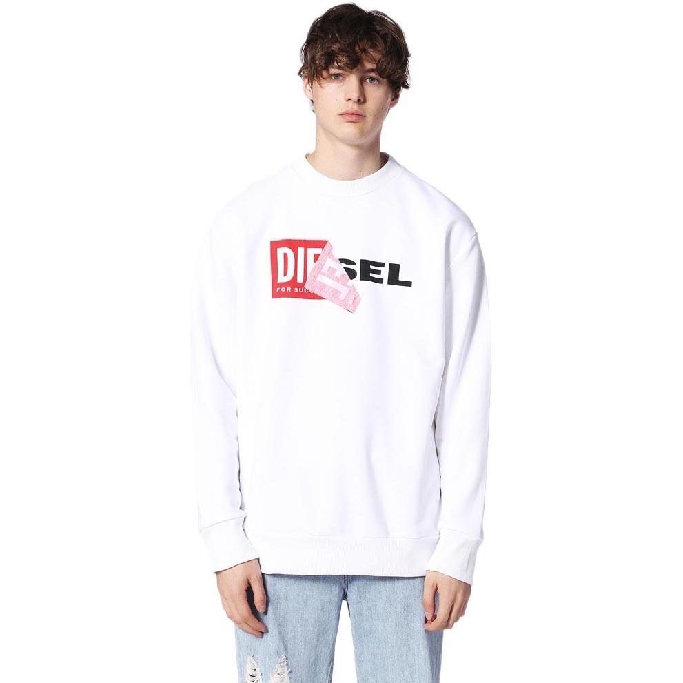 Белый свитшот Diesel с патчем